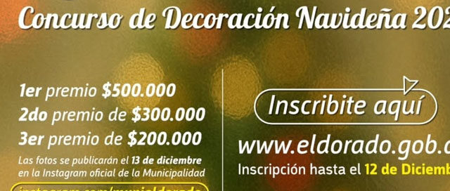 ELDORADO: Lanzaron el Concurso de Decoración Navideña “Vidrieras con Encanto”