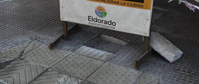 ELDORADO: Mejoran veredas y accesos en la avenida San Martín