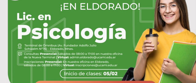 ELDORADO: UCAMI incorpora la Licenciatura en Psicología a su oferta académica