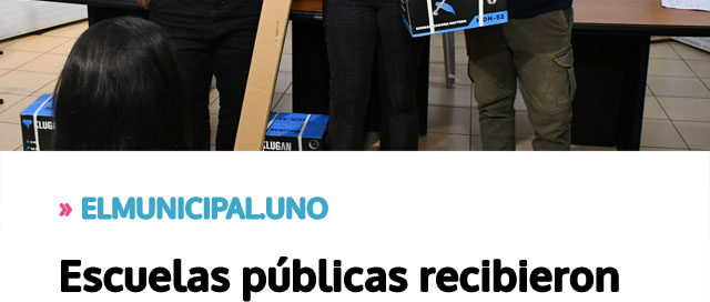 Escuelas públicas recibieron motoguadañas para fortalecer el proyecto “Escuelas Limpias y Sustentables”