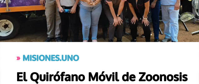 El Quirófano Móvil de Zoonosis cumplió un año de atención veterinaria en los barrios de Eldorado