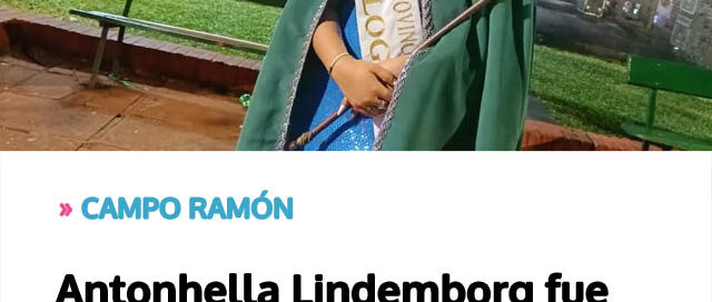 Antonhella Lindemborg fue elegida como nueva soberana de la Fiesta Provincial de la Ecología