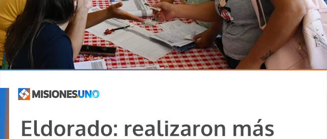 Eldorado: realizaron más de 300 atenciones en el Operativo de Salud 2026