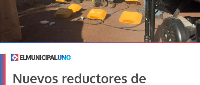 Nuevos reductores de velocidad buscan mejorar la seguridad vial en los barrios