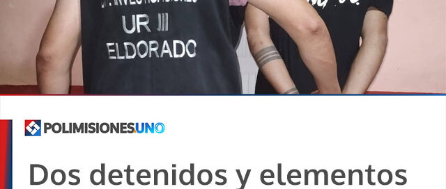 Dos detenidos y elementos recuperados tras el robo en una vivienda