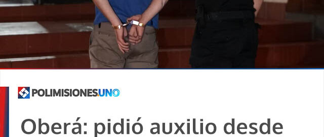 Oberá: pidió auxilio desde un auto y la Policía detuvo a su pareja por violencia de género