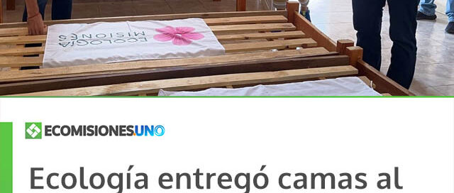 Ecología entregó camas al Club Yabebirí fabricadas con madera decomisada en operativos forestales