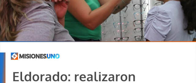 Eldorado: realizaron operativo oftalmológico gratuito para niños de escuelas rurales