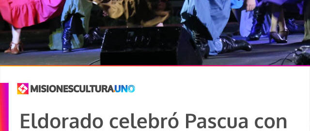 Eldorado celebró Pascua con una jornada artística en la Costanera