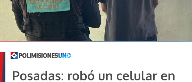 Posadas: robó un celular en un colectivo, fue reconocido por la víctima y terminó detenido